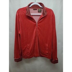 Y2K‎ Velour Track Jacket Jane Ashley Full Zip Vintage